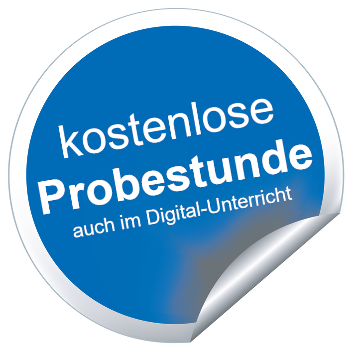 kostenlose Probestunde auch im Digital-Unterricht